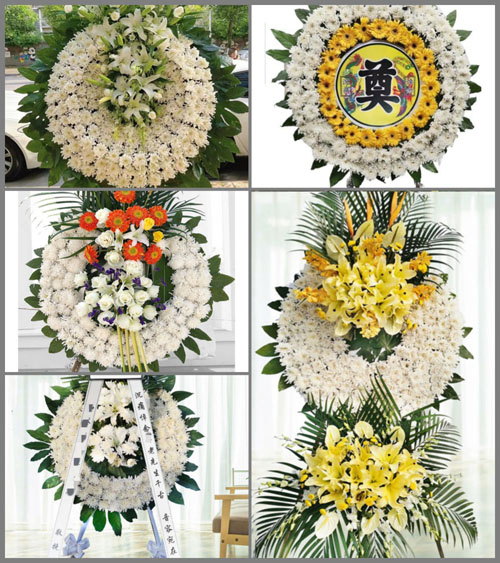 湖北荆门市京山县孙桥镇古堤埂村花圈速递